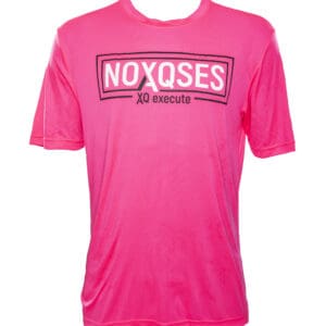 A Pink Color Shirt With A Logo
